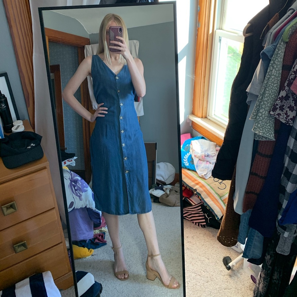 Size MD denim midi dress bought from boutique!